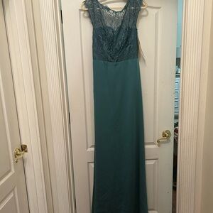 Teal Lace Dress
